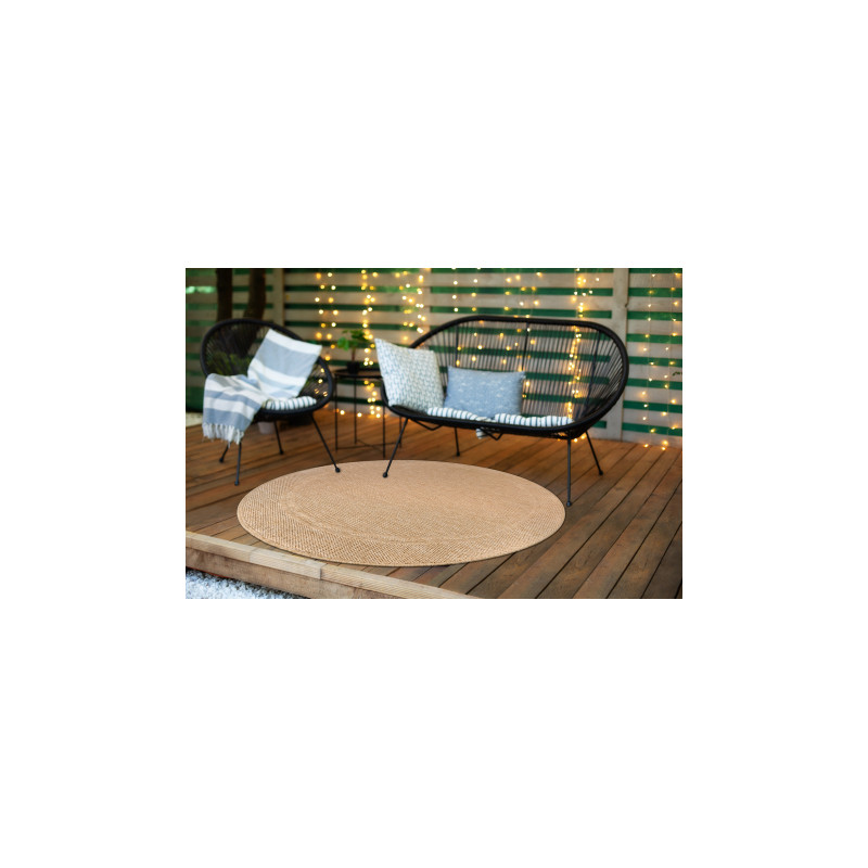 Dywan TIMO 5979 koło SZNURKOWY SIZAL outdoor ramka ciemny beż koło 150cm Dywan TIMO 5979 koło SZNURKOWY SIZAL outdoor ramka ciemny beż koło 150cm