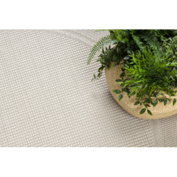 Dywan TIMO 5979 koło SZNURKOWY SIZAL outdoor ramka beż koło 200cm