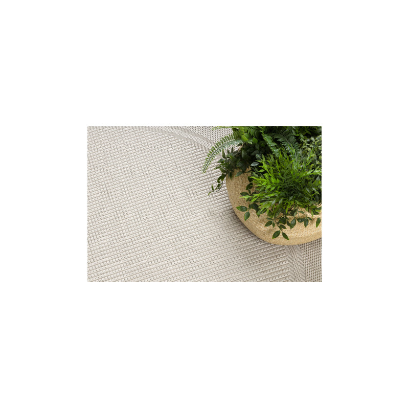 Dywan TIMO 5979 koło SZNURKOWY SIZAL outdoor ramka beż koło 200cm