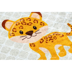 Dywan do prania JUNIOR 52104.801 Safari, zwierzęta dla dzieci, antypoślizgowy - szary 140x190cm Dywan do prania JUNIOR 52104.801 Safari, zwierzęta dla dzieci, antypoślizgowy - szary 140x190cm