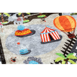 Dywan do prania JUNIOR 51803.804 Miasto, uliczki dla dzieci, antypoślizgowy - beż 120x170cm