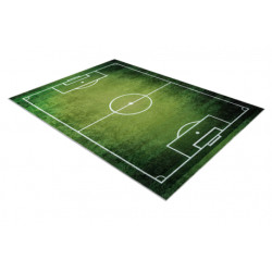 Dywan do prania JUNIOR 51307.803 Boisko, piłka nożna dla dzieci, antypoślizgowy - zielony 80x150cm