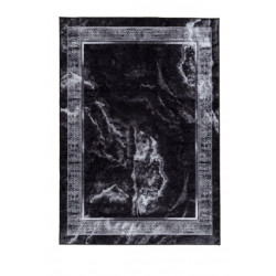 Dywan do prania MIRO 51278.810 Marmur, grecki antypoślizgowy - czarny / biały 160x220cm