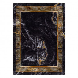 Dywan do prania MIRO 51278.809 Marmur, grecki antypoślizgowy - czarny / złoty 120x170cm