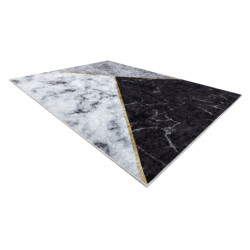 Dywan do prania MIRO 51330.804 Marmur, geometryczny antypoślizgowy - szary 80x150cm