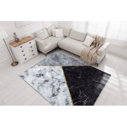 Dywan do prania MIRO 51330.804 Marmur, geometryczny antypoślizgowy - szary 160x220cm Dywan do prania MIRO 51330.804 Marmur, geometryczny antypoślizgowy - szary 160x220cm