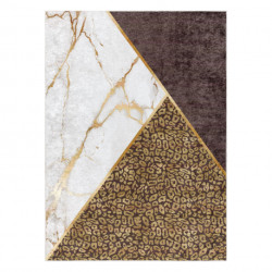 Dywan do prania MIRO 51338.805 Marmur, geometryczny antypoślizgowy - brązowy 80x150cm