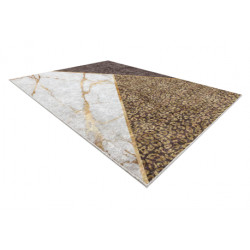 Dywan do prania MIRO 51338.805 Marmur, geometryczny antypoślizgowy - brązowy 80x150cm