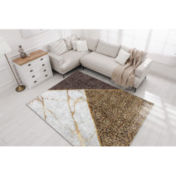Dywan do prania MIRO 51338.805 Marmur, geometryczny antypoślizgowy - brązowy 160x220cm Dywan do prania MIRO 51338.805 Marmur, geometryczny antypoślizgowy - brązowy 160x220cm