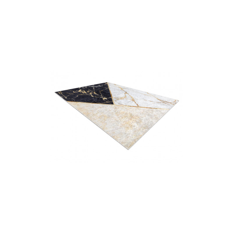 Dywan do prania MIRO 52103.801 Marmur, geometryczny antypoślizgowy - złoty 200x290cm