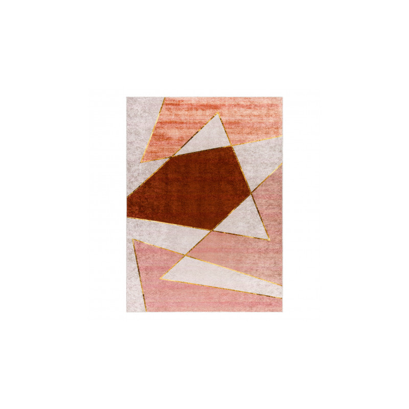 Dywan do prania MIRO 52097.802 Geometryczny antypoślizgowy - różowy 120x170cm Dywan do prania MIRO 52097.802 Geometryczny antypoślizgowy - różowy 120x170cm