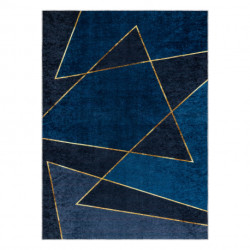Dywan do prania MIRO 52097.801 Geometryczny antypoślizgowy - niebieski 160x220cm