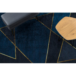 Dywan do prania MIRO 52097.801 Geometryczny antypoślizgowy - niebieski 160x220cm
