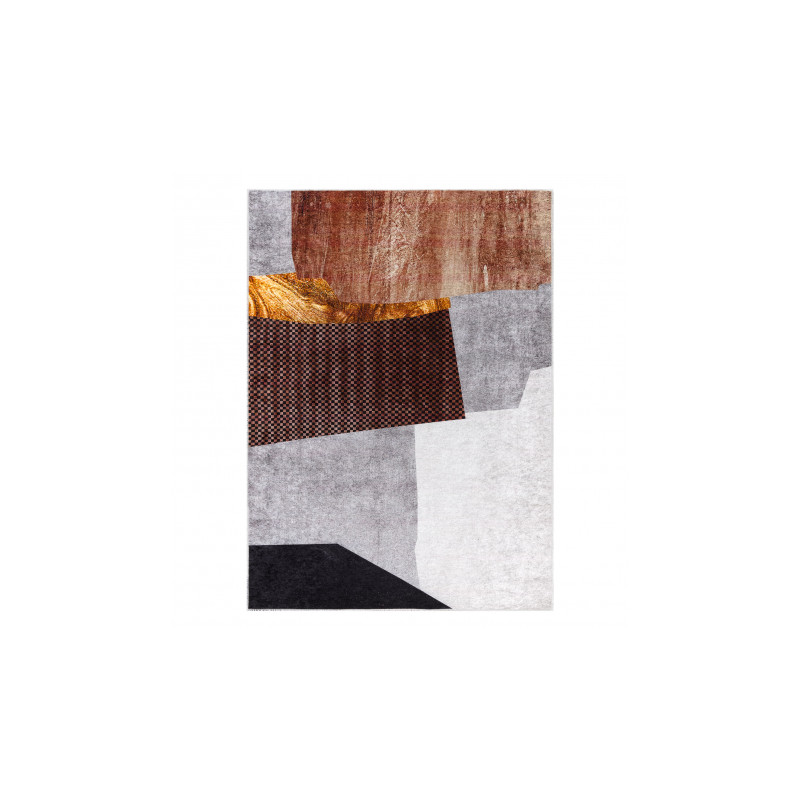 Dywan do prania MIRO 52100.801 Geometryczny antypoślizgowy - szary 120x170cm