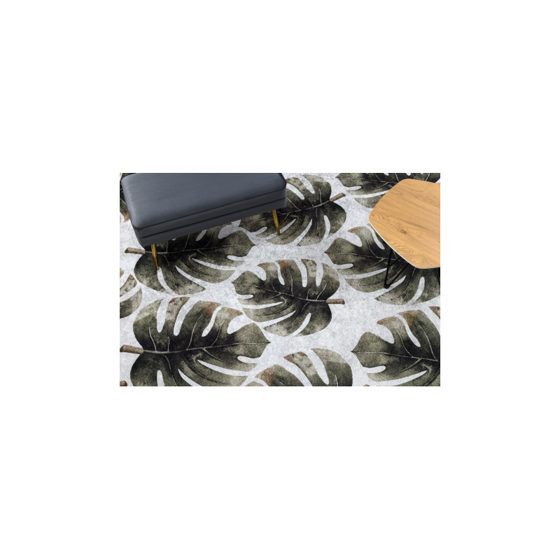 Dywan do prania MIRO 52102.801 Liście Monstera antypoślizgowy - zielony 120x170cm Dywan do prania MIRO 52102.801 Liście Monstera antypoślizgowy - zielony 120x170cm
