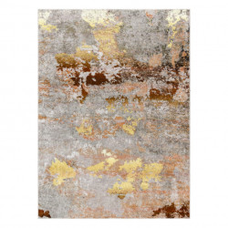 Dywan do prania MIRO 51463.802 Abstrakcja antypoślizgowy - szary / złoty 200x290cm