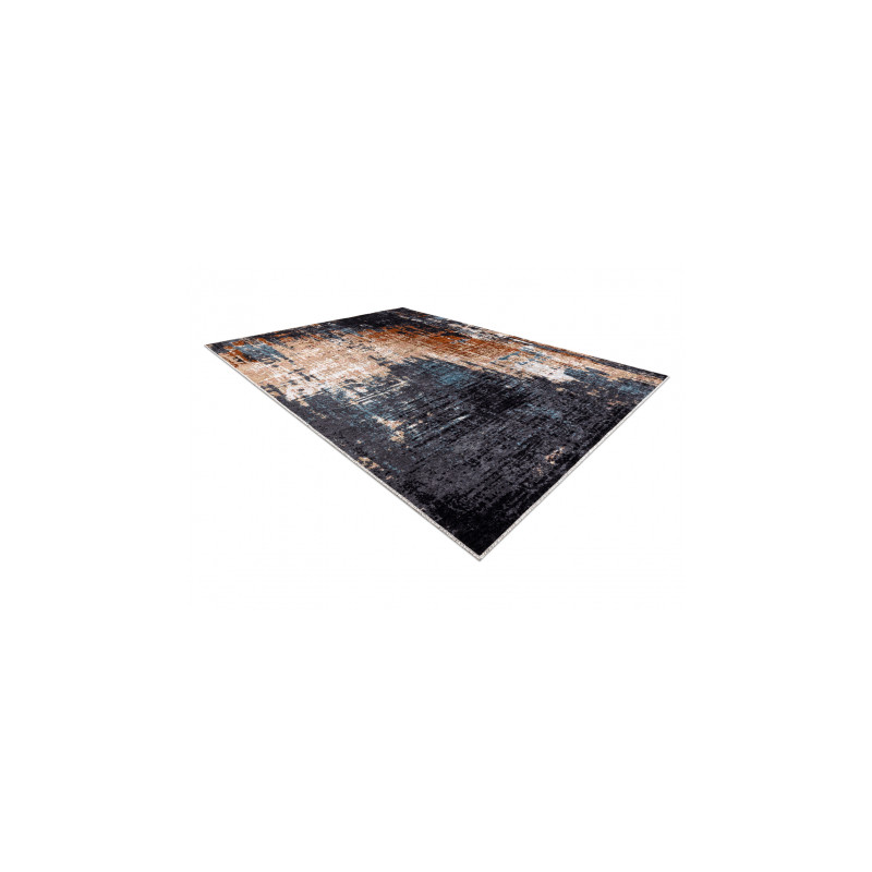 Dywan do prania MIRO 51454.802 Abstrakcja antypoślizgowy - granat / beż 80x150cm