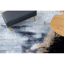 Dywan do prania MIRO 51573.802 Abstrakcja antypoślizgowy - niebieski / złoty 200x290cm