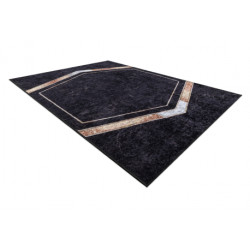 Dywan do prania MIRO 52025.802 Marmur, geometryczny antypoślizgowy - czarny 120x170cm Dywan do prania MIRO 52025.802 Marmur, geometryczny antypoślizgowy - czarny 120x170cm