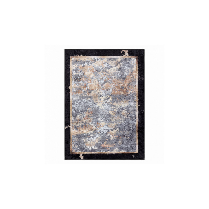 Dywan do prania MIRO 51328.804 Abstrakcja antypoślizgowy - szary / złoty 80x150cm