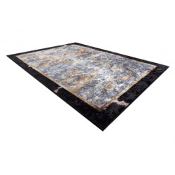 Dywan do prania MIRO 51328.804 Abstrakcja antypoślizgowy - szary / złoty 120x170cm Dywan do prania MIRO 51328.804 Abstrakcja antypoślizgowy - szary / złoty 120x170cm