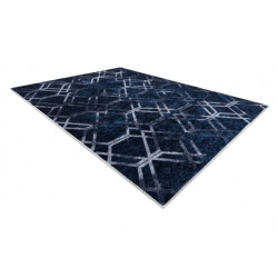 Dywan do prania MIRO 51805.802 Geometryczny, kratka antypoślizgowy - niebieski 120x170cm Dywan do prania MIRO 51805.802 Geometryczny, kratka antypoślizgowy - niebieski 120x170cm