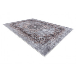 Dywan do prania MIRO 51451.812 Rozeta, ramka antypoślizgowy - szary 160x220cm