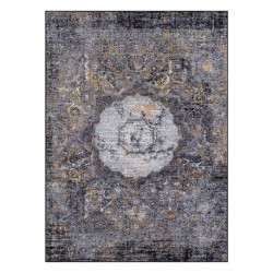 Dywan do prania MIRO 51453.805 Rozeta, vintage antypoślizgowy - szary 80x150cm