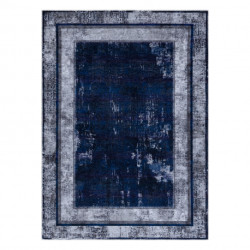 Dywan do prania MIRO 51676.813 Grecki vintage, ramka antypoślizgowy - granat 120x170cm