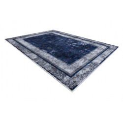 Dywan do prania MIRO 51676.813 Grecki vintage, ramka antypoślizgowy - granat 120x170cm