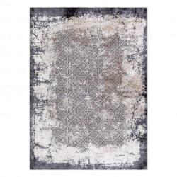 Dywan do prania MIRO 51864.804 Vintage, kratka antypoślizgowy - szary 80x150cm