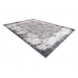 Dywan do prania MIRO 51864.804 Vintage, kratka antypoślizgowy - szary 80x150cm