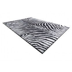Dywan do prania MIRO 51331.803 Zebra antypoślizgowy - czarny / biały 80x150cm