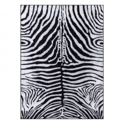 Dywan do prania MIRO 51331.803 Zebra antypoślizgowy - czarny / biały 160x220cm