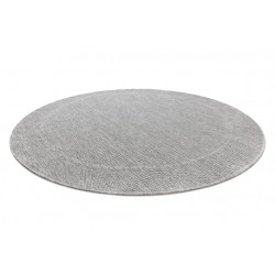 Dywan TIMO 5979 koło SZNURKOWY SIZAL outdoor ramka jasny szary koło 120cm