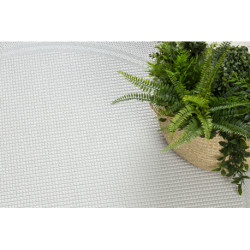 Dywan TIMO 5979 koło SZNURKOWY SIZAL outdoor ramka biały  koło 150cm