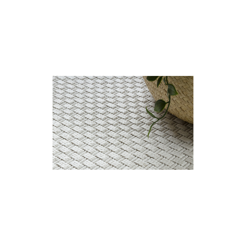 Dywan TIMO 6272 koło SZNURKOWY SIZAL outdoor biały  koło 150cm