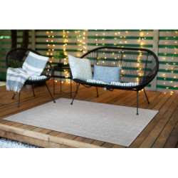 Dywan TIMO 5979 SZNURKOWY SIZAL outdoor ramka jasny szary 240x330cm