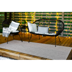 Dywan, chodnik TIMO 5979 SZNURKOWY SIZAL outdoor ramka jasny szary 80x200cm