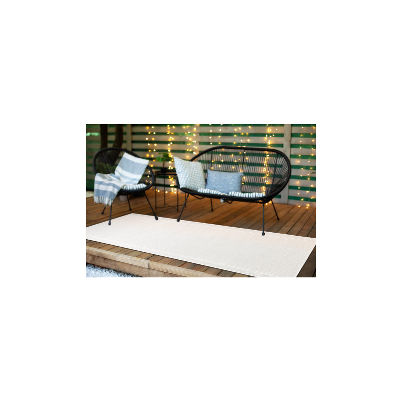 Dywan, chodnik TIMO 5979 SZNURKOWY SIZAL outdoor ramka biały 70x300cm