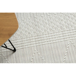 Dywan NANO EM52A Romby, pętelkowy, płasko tkany biały 160x220cm
