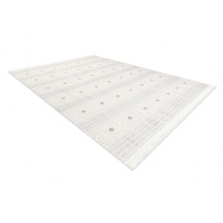 Dywan NANO FH69A Romby, pętelkowy, płasko tkany biały / szary 120x170cm