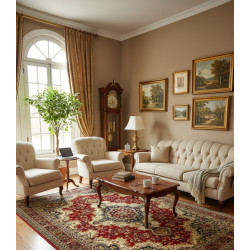 Dywan Dywilan Polonia Królewski Burgund