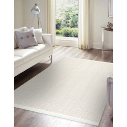Dywan NANO FJ86B Jodełka, chevron, płasko tkany biały 120x170cm Dywan NANO FJ86B Jodełka, chevron, płasko tkany biały 120x170cm