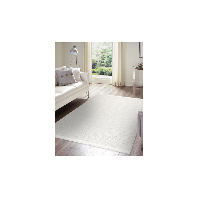 Dywan NANO FH92A Jednolity, pętelkowy, płasko tkany biały 160x220cm Dywan NANO FH92A Jednolity, pętelkowy, płasko tkany biały 160x220cm