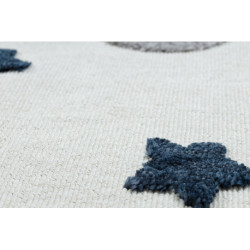 Dywan YOYO GD75 biały / szary - Gwiazdki, koła dla dzieci, strukturalny, sensoryczny Frędzle 160x220cm Dywan YOYO GD75 biały / szary - Gwiazdki, koła dla dzieci, strukturalny, sensoryczny Frędzle 160x220cm