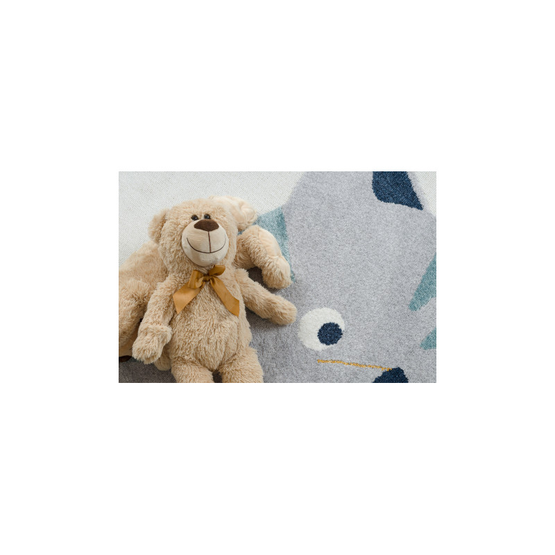 Dywan YOYO GD80 biały / szary - Tygrysek dla dzieci, strukturalny, sensoryczny Frędzle 80x150cm Dywan YOYO GD80 biały / szary - Tygrysek dla dzieci, strukturalny, sensoryczny Frędzle 80x150cm