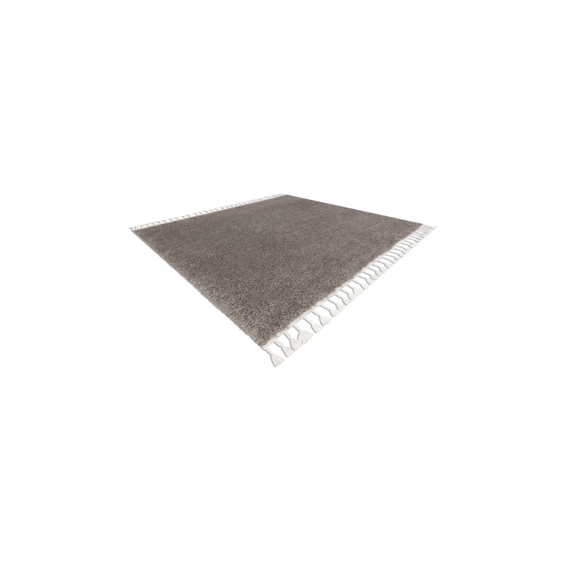 Dywan kwadratowy BERBER 9000 brązowy Frędzle berberyjski marokański shaggy 160x160cm Dywan kwadratowy BERBER 9000 brązowy Frędzle berberyjski marokański shaggy 160x160cm