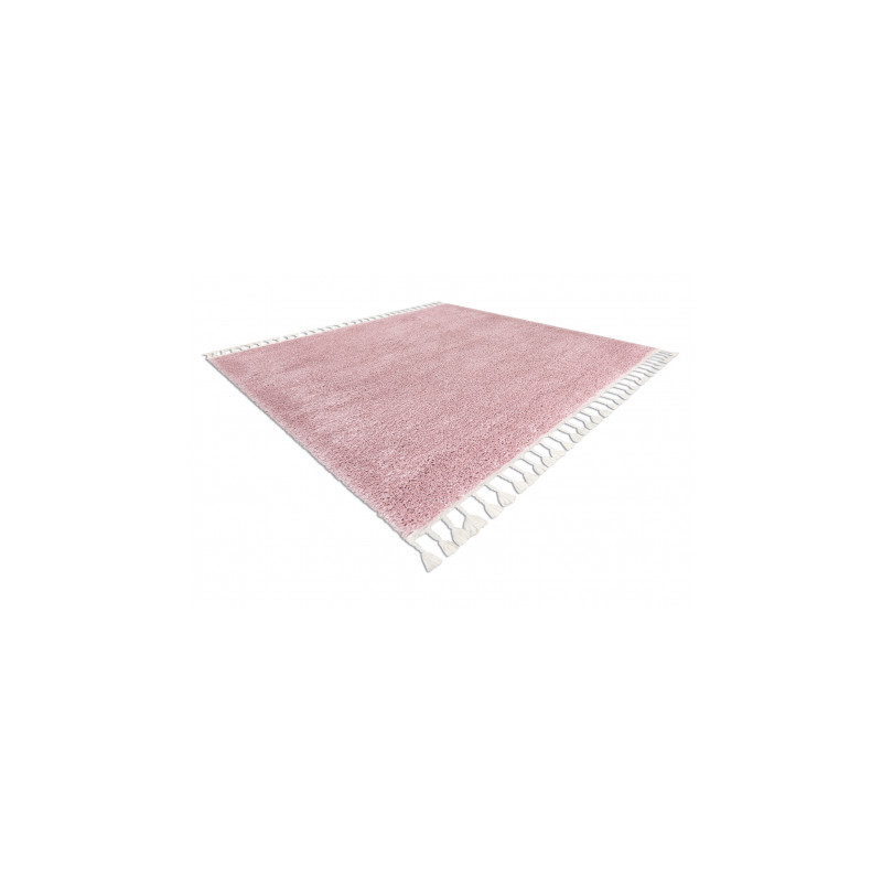 Dywan kwadratowy BERBER 9000 różowy Frędzle berberyjski marokański shaggy 120x120cm Dywan kwadratowy BERBER 9000 różowy Frędzle berberyjski marokański shaggy 120x120cm