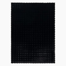 Dywan BUBBLE czarny 25 IMITACJA FUTRA KRÓLIKA strukturalny 3D 160x220cm